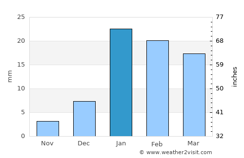 Bareilly average rain in January