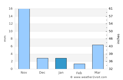 Bari Sādri average rain in January