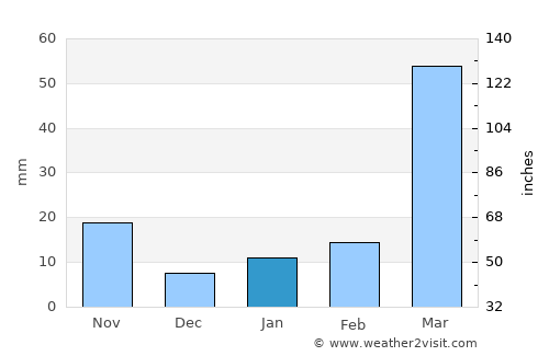 Barpeta average rain in January