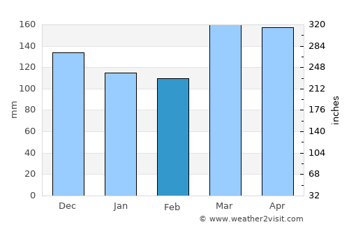 Bashanet average rain in February