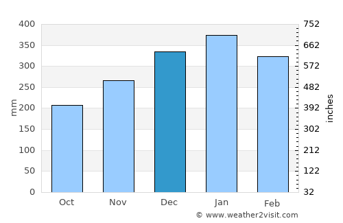 Bayugan average rain in December