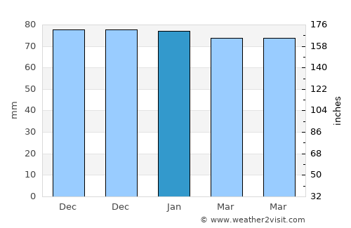 Beaulieu-sur-Mer average rain in January