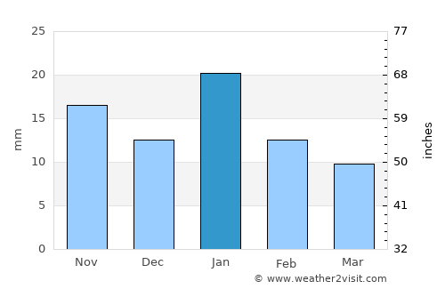 Begamganj average rain in January