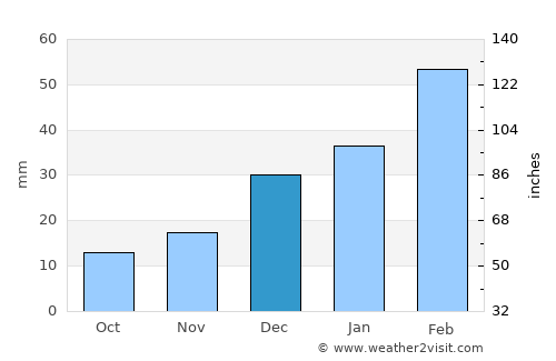 Belo Jardim average rain in December