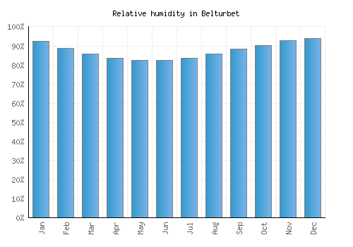 Belturbet relative humidity averages