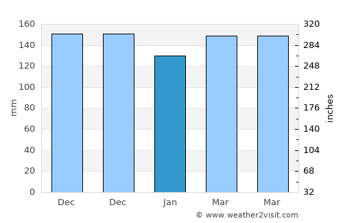 Belzoni average rain in January