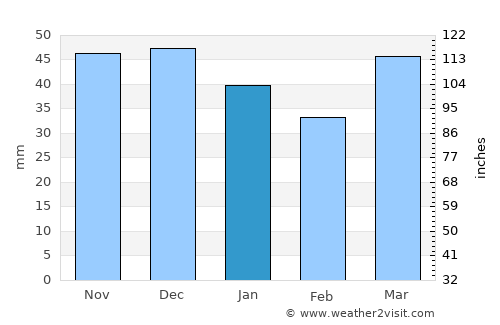 Benalla average rain in January