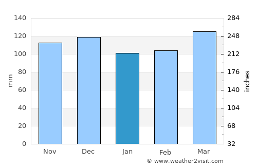 Benton average rain in January