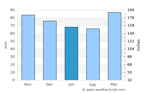 Berryville average rain in January