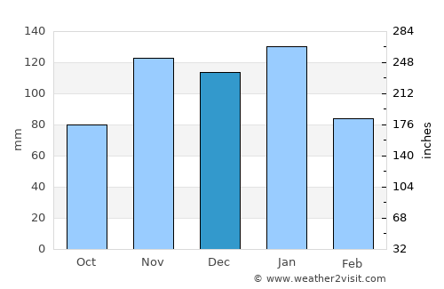 Bethal average rain in December