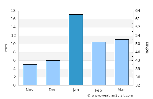 Bettiah average rain in January