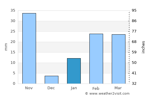 Bhanjanagar average rain in January
