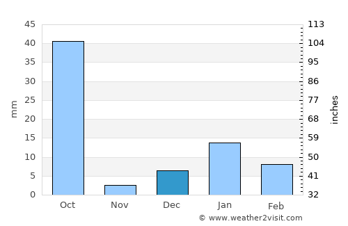 Bharthana average rain in December