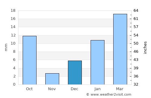 Bhatinda average rain in December