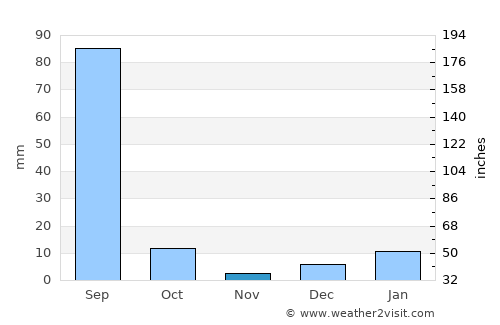 Bhatinda average rain in November