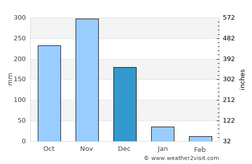 Bhuvanagiri average rain in December
