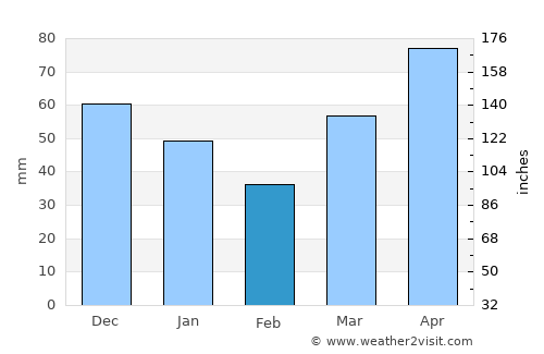 Big Rapids average rain in February