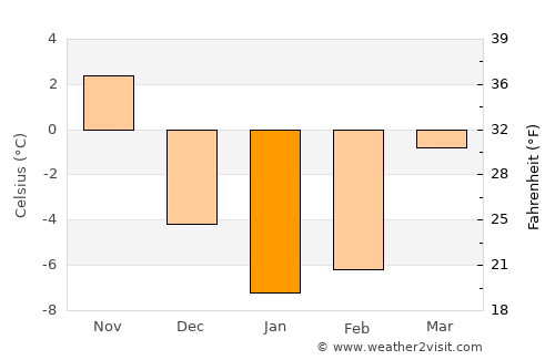 Big Rapids average temperature in January