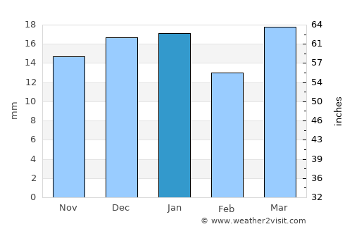 Biggar average rain in January