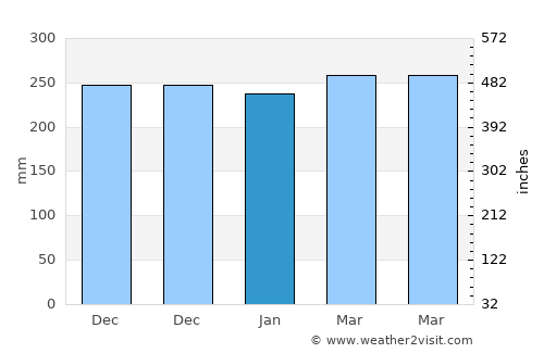 Biha average rain in January