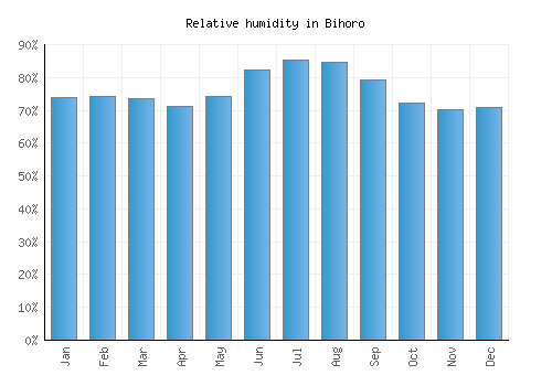 Bihoro relative humidity averages