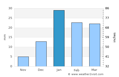 Bijnor average rain in January