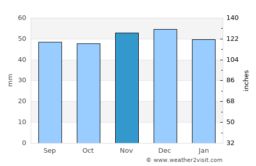 Bingham average rain in November
