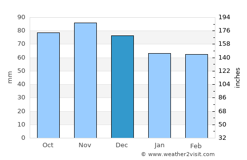 Binghamton average rain in December