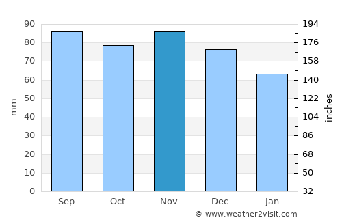 Binghamton average rain in November