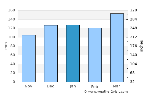 Birmingham average rain in January