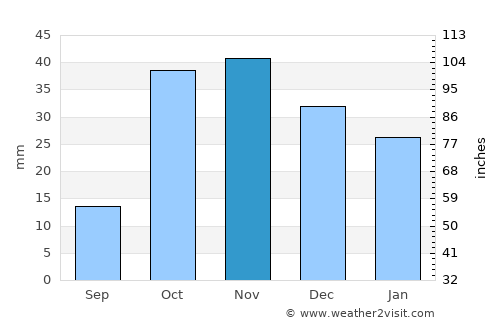 Bishkek average rain in November