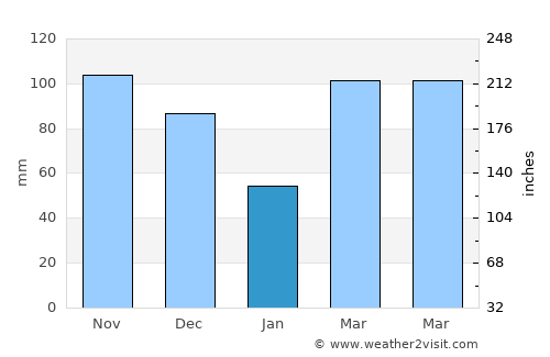 Bismarck average rain in January