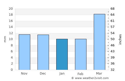 Bismarck average rain in January