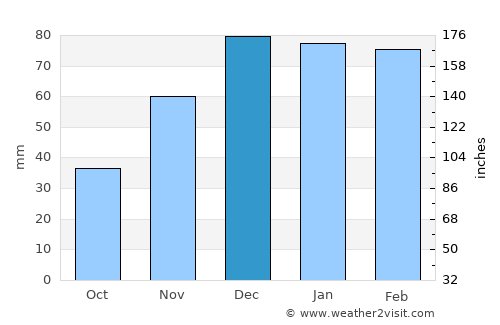 Bismil average rain in December