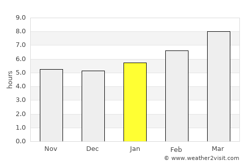 Bison average rain in January