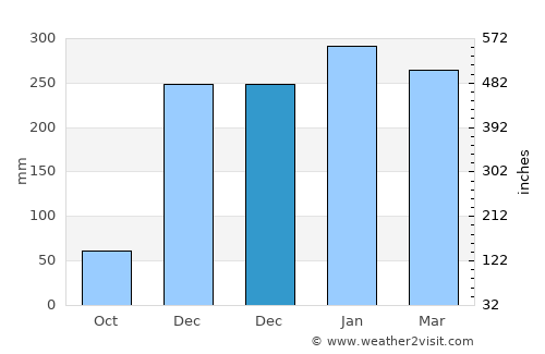 Biyan average rain in December