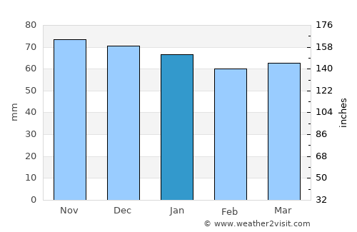 Black Forest average rain in January
