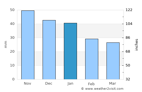 Blagoveshchensk average rain in January