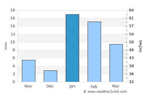 Bodhgaya average rain in January