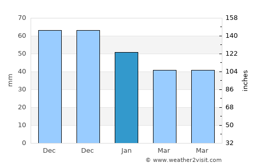 Boiu Mare average rain in January