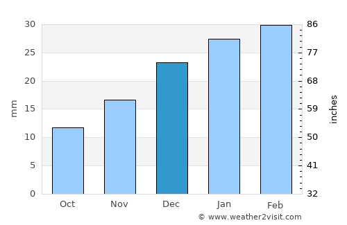 Bojnūrd average rain in December