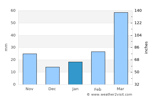 Bokākhāt average rain in January