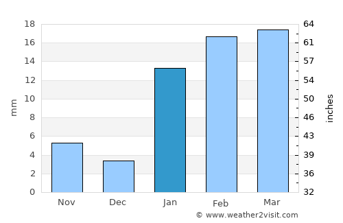 Bokāro average rain in January