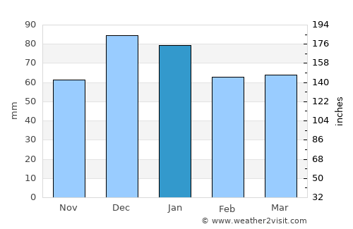 Bolu average rain in January