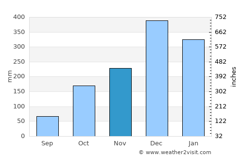 Bom Sucesso average rain in November