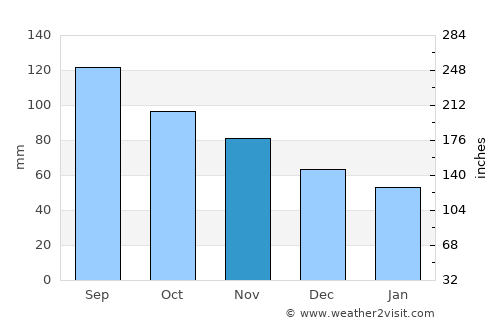 Bonham average rain in November