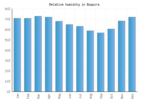 Boquira relative humidity averages