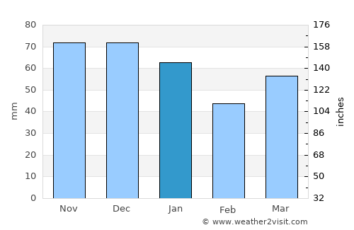 Borger average rain in January