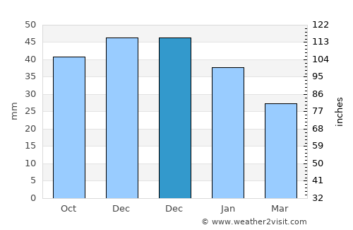 Borisoglebsk average rain in December