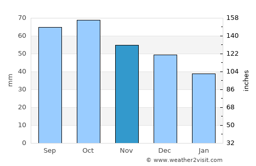 Borovichi average rain in November